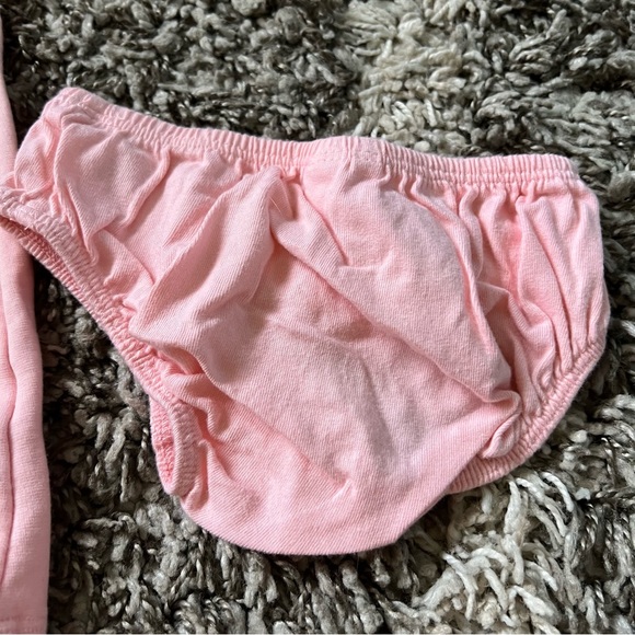 Janie and Jack Pink Pearl Shift Dress Diaper Set 6-12 Months - Picture 6 of 9